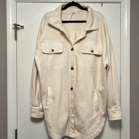 Free People Cream Ruby Shacket - Picture 2 of 4